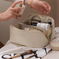 High End Retro-Paid Leather Travel Cosmetics Pouch