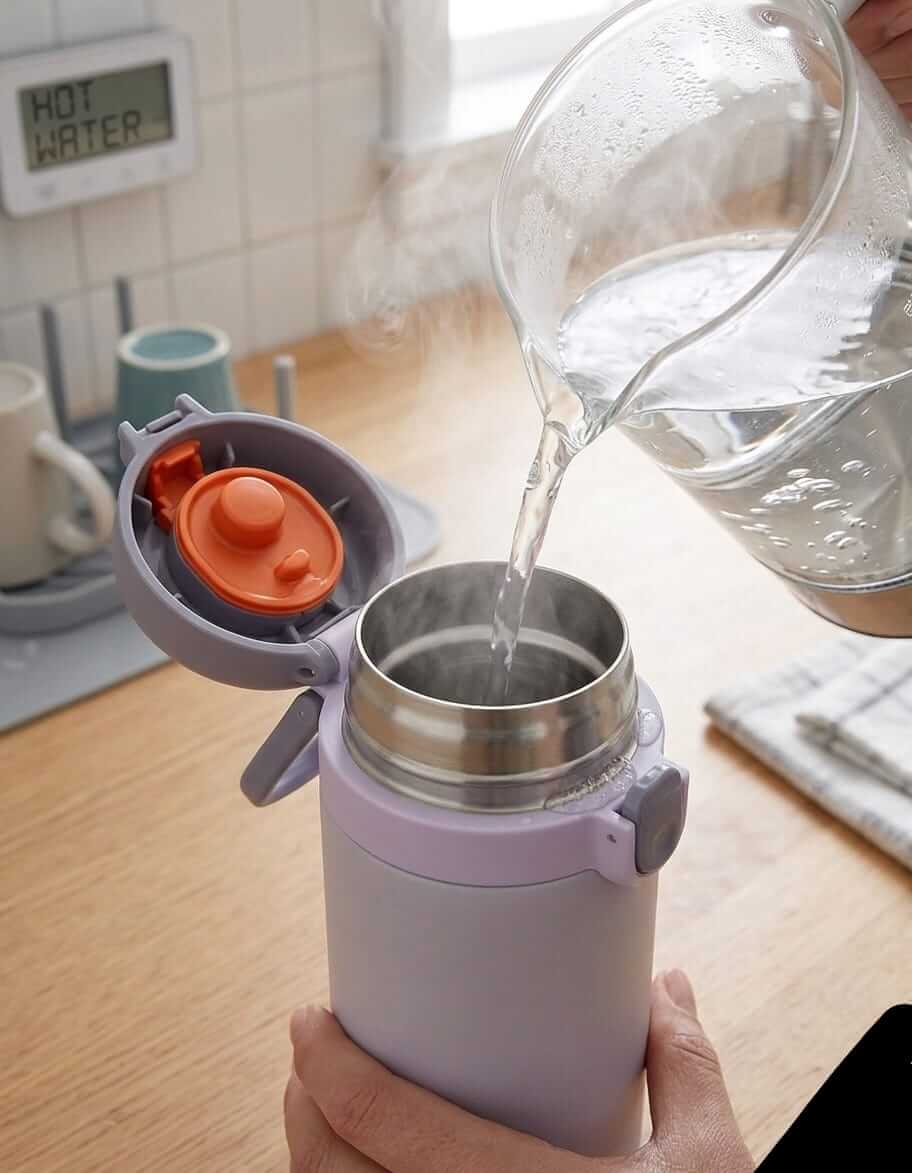 Gradient Color Steel Insulated Bottle with Strap - 550ml