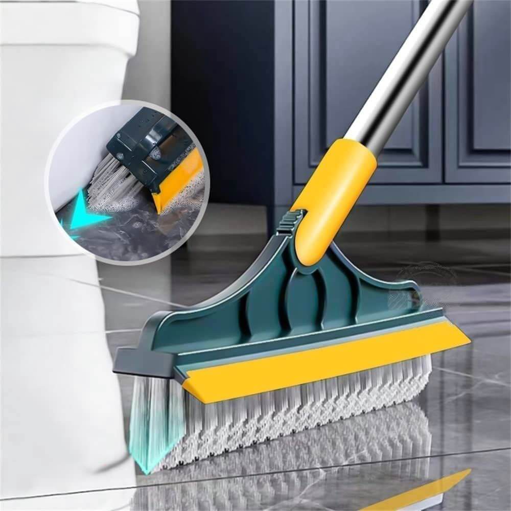 2in1 Viper Corner Brush Mop - Tile Cleaning Brush with Squeegee