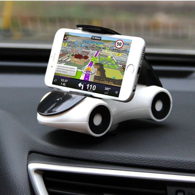 Car Shape 360° Rotating Mobile Phone Holder - Dashboard Mount