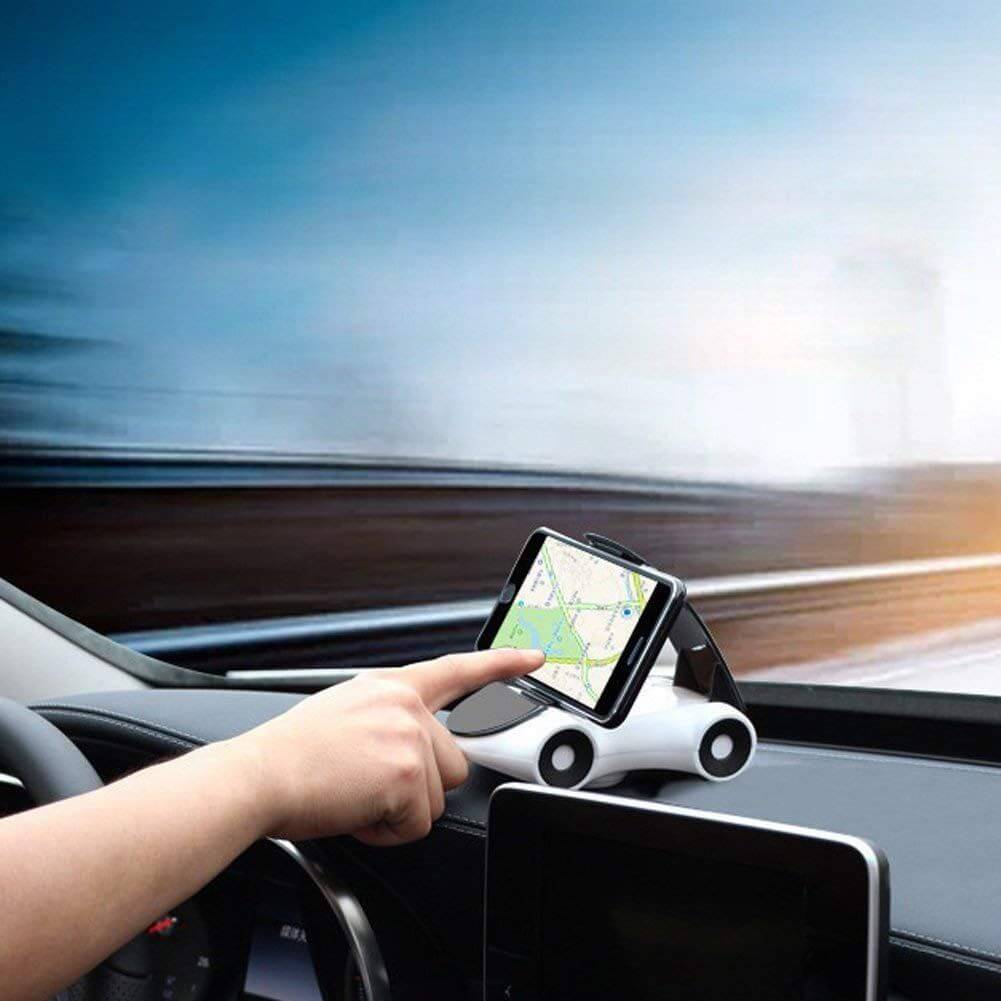 Car Shape 360° Rotating Mobile Phone Holder - Dashboard Mount
