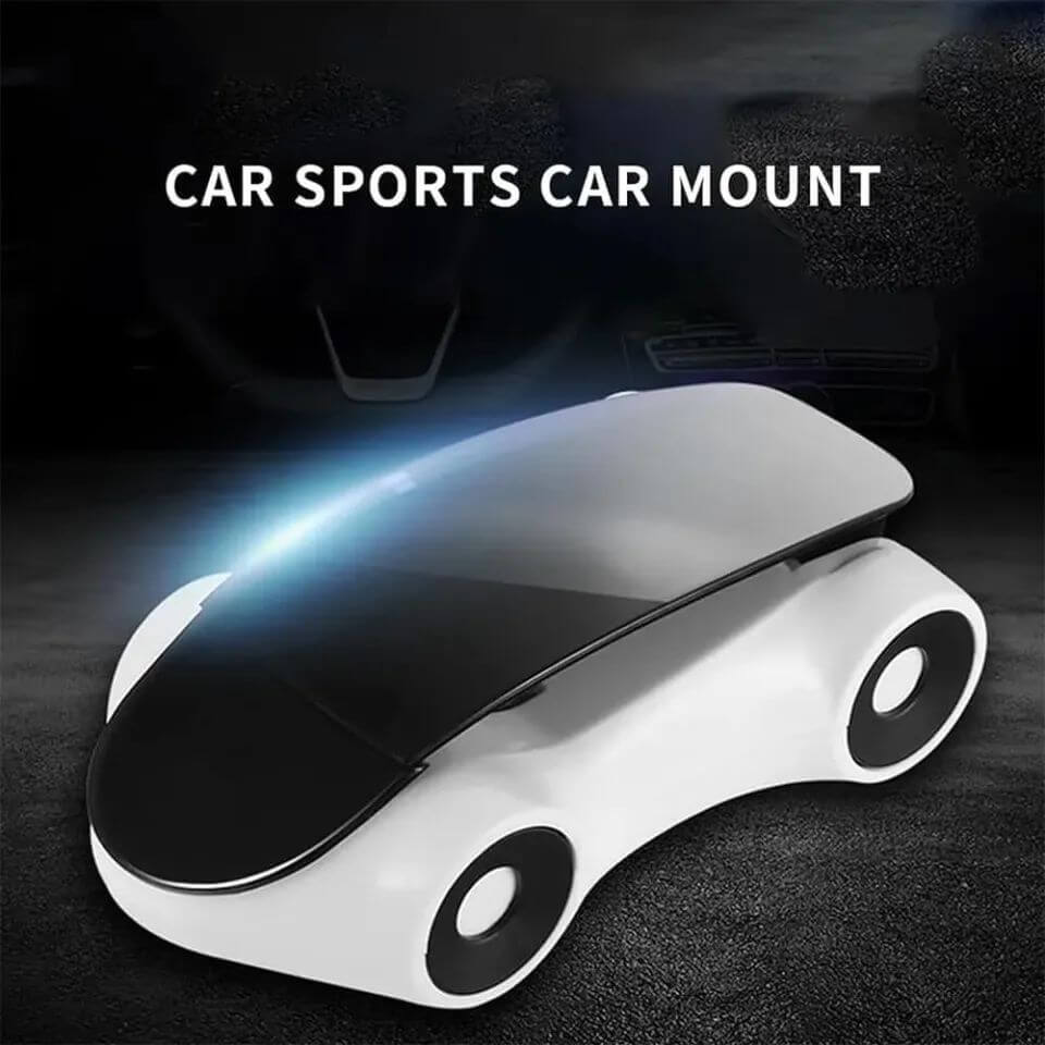 Car Shape 360° Rotating Mobile Phone Holder - Dashboard Mount