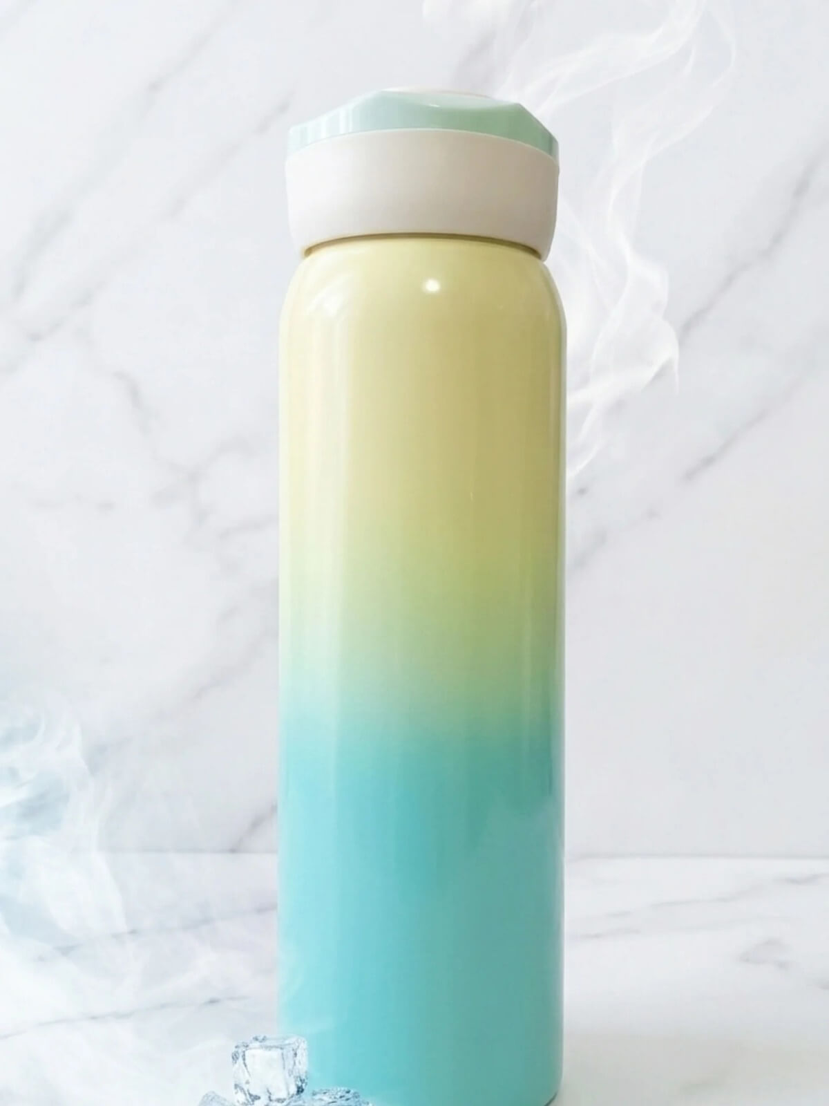 Gradient Color Double-Wall Stainless Steel Insulated Water Bottle