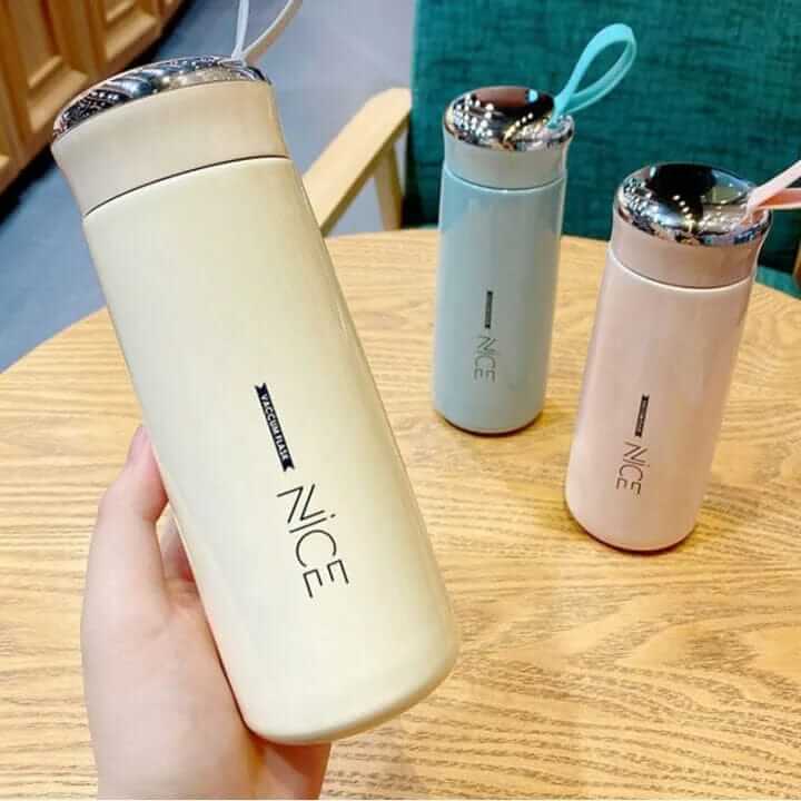 Nice Vacuum Flask Water Bottle 400ml - Box Pack - Random Colours