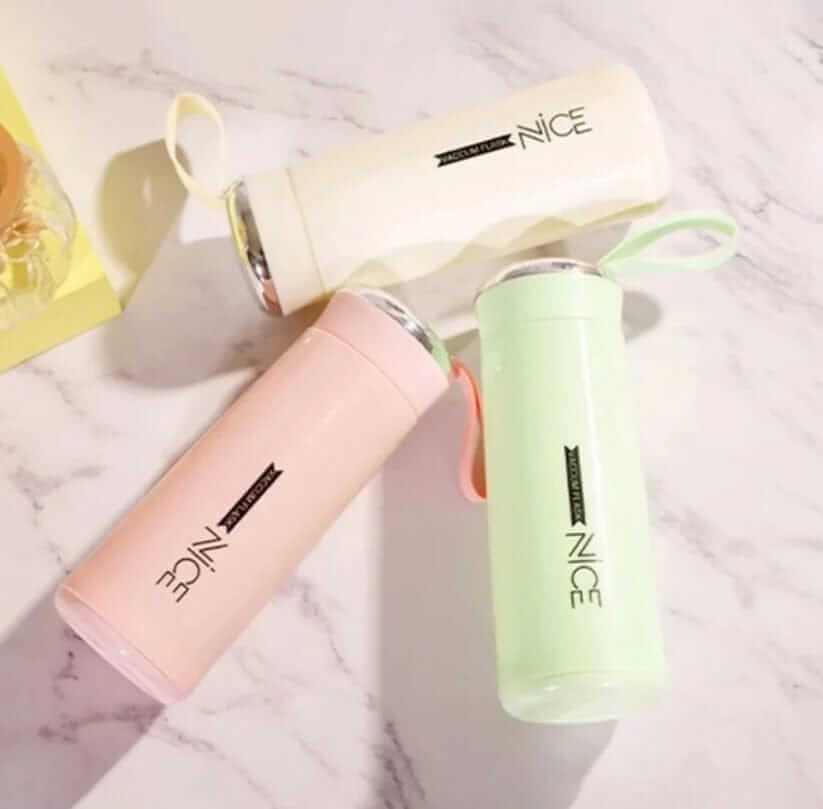 Nice Vacuum Flask Water Bottle 400ml - Box Pack - Random Colours