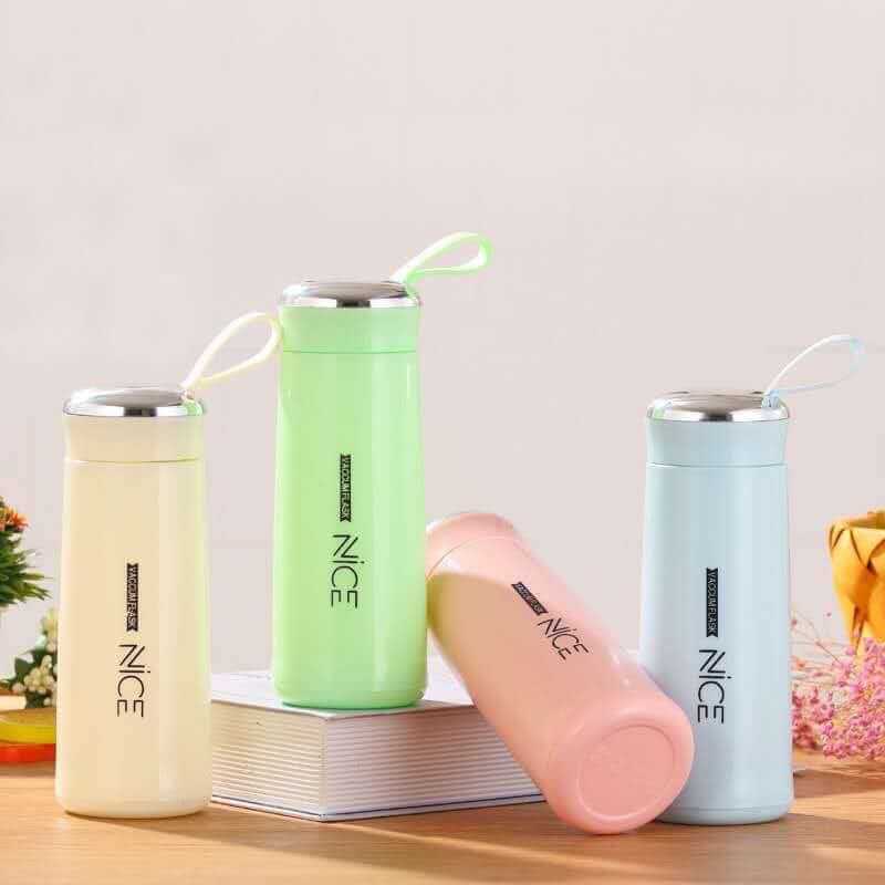 Nice Vacuum Flask Water Bottle 400ml - Box Pack - Random Colours