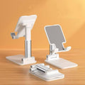 Foldable Desktop Plastic Mobile & Tablet Holder - Adjustable Height & Angle