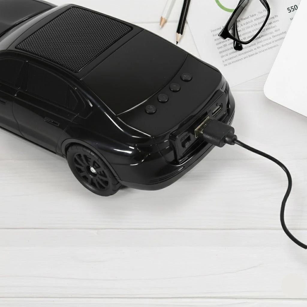 Solar & Rechargeable Car Shape Wireless Speaker | Long Lasting Battery With High Bass Sound