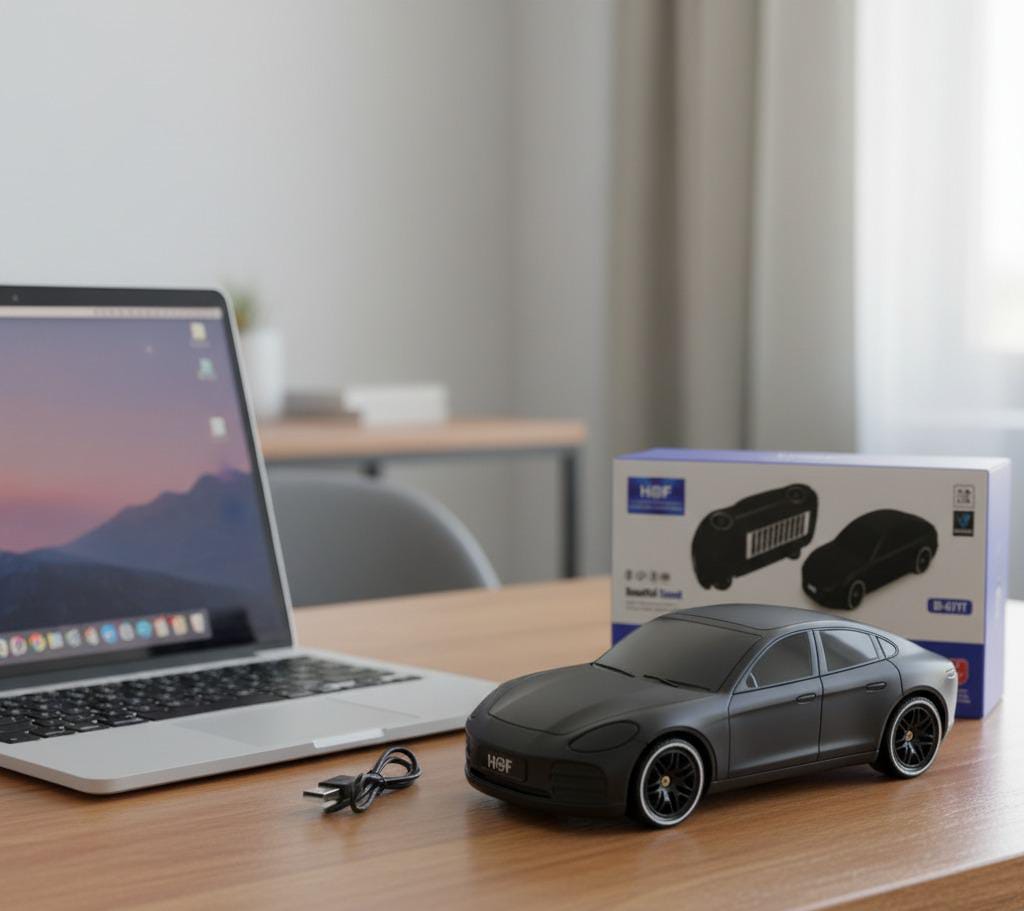 Solar & Rechargeable Car Shape Wireless Speaker | Long Lasting Battery With High Bass Sound