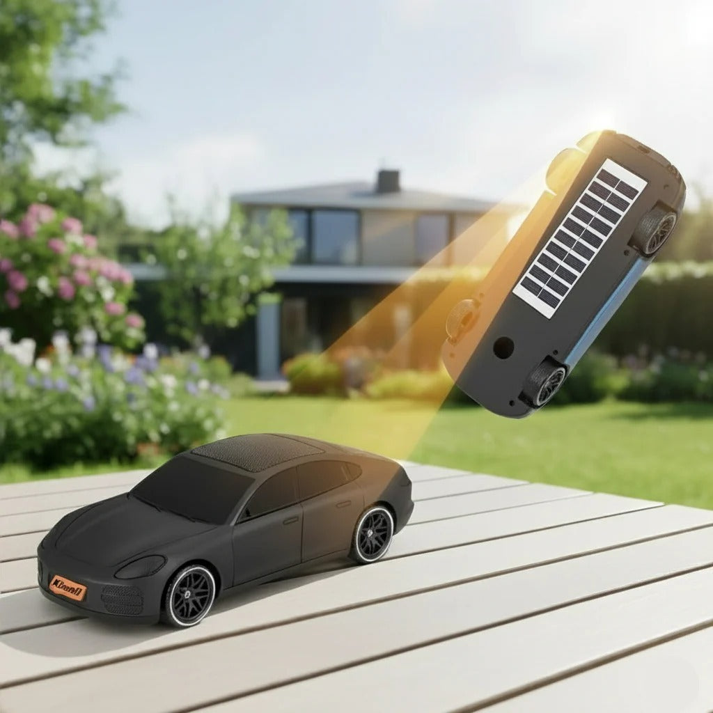 Solar & Rechargeable Car Shape Wireless Speaker | Long Lasting Battery With High Bass Sound