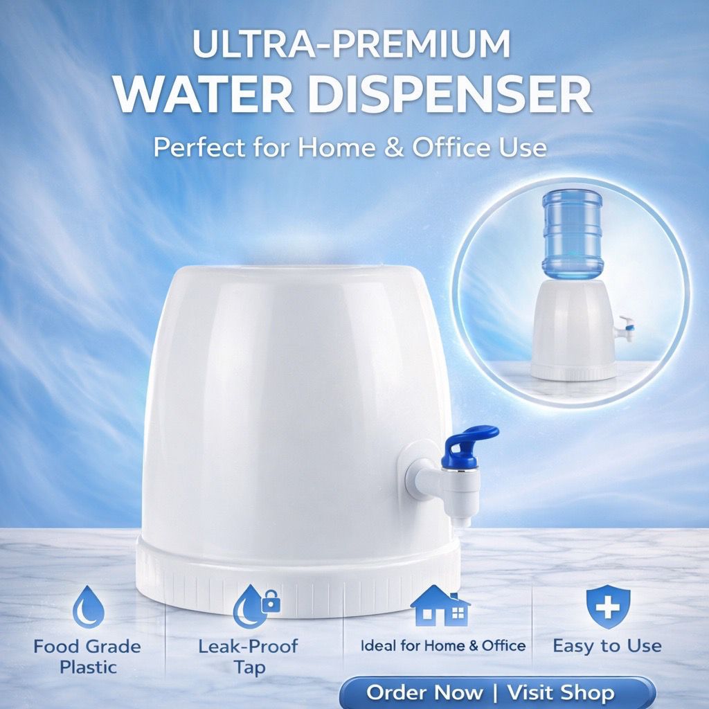 Ultra-Premium 19L Water Bottle Faucet Dispenser | Food Grade Plastic | Leak-Proof Tap | Box Packing