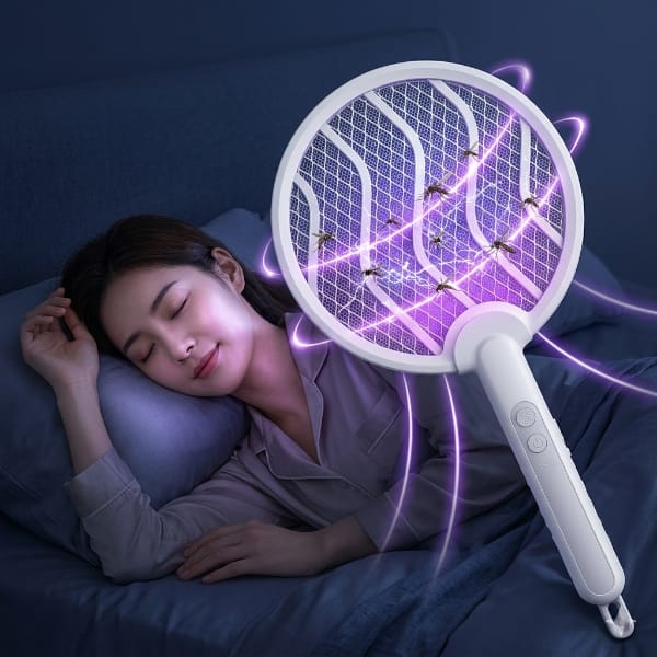 Rechargeable 2 in 1 Electric Insect Swatter & Mosquito Killer | UV Light Trap | Box Pack