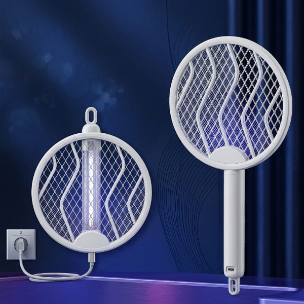 Rechargeable 2 in 1 Electric Insect Swatter & Mosquito Killer | UV Light Trap | Box Pack