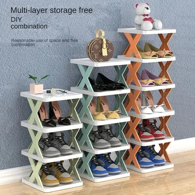 High Quality Foldable X Shape Shoe Rack | Multi-Layer DIY Storage | 4, 5 & 6 Layer Options