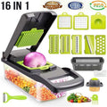 🔥 16 in 1 Vegetable Chopper Veggie Slicer | Premium Stainless Steel Blades | BPA Free | Box + Full Accessories
