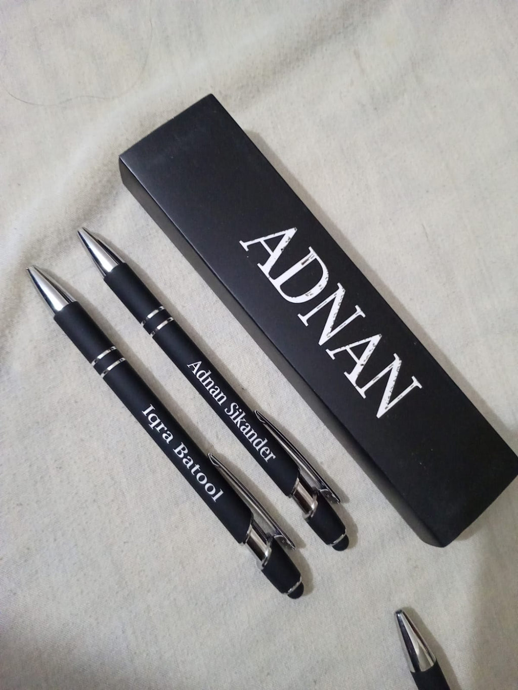 Customized Name Engraved Pen | Matte Black Metal | Perfect Gift