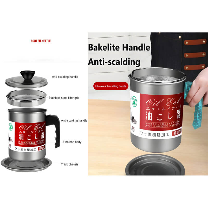 Oil Filter and Stainless Steel Storage Stainer with Box Allnix Mart