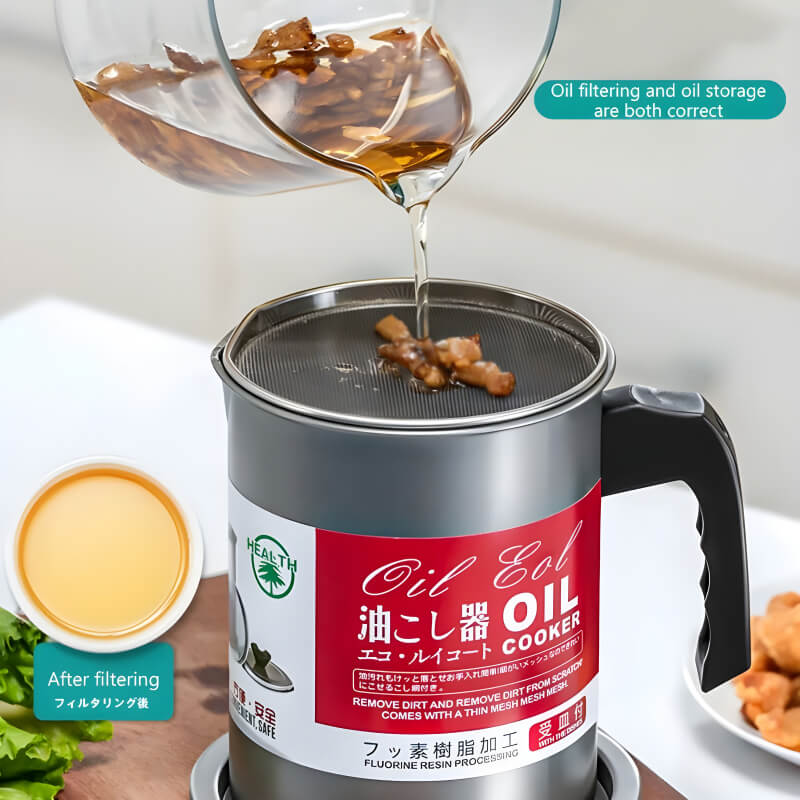 Oil Filter and Stainless Steel Storage Stainer with Box Allnix Mart