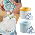 Ice cube maker silicone squeeze action lifestyle photo